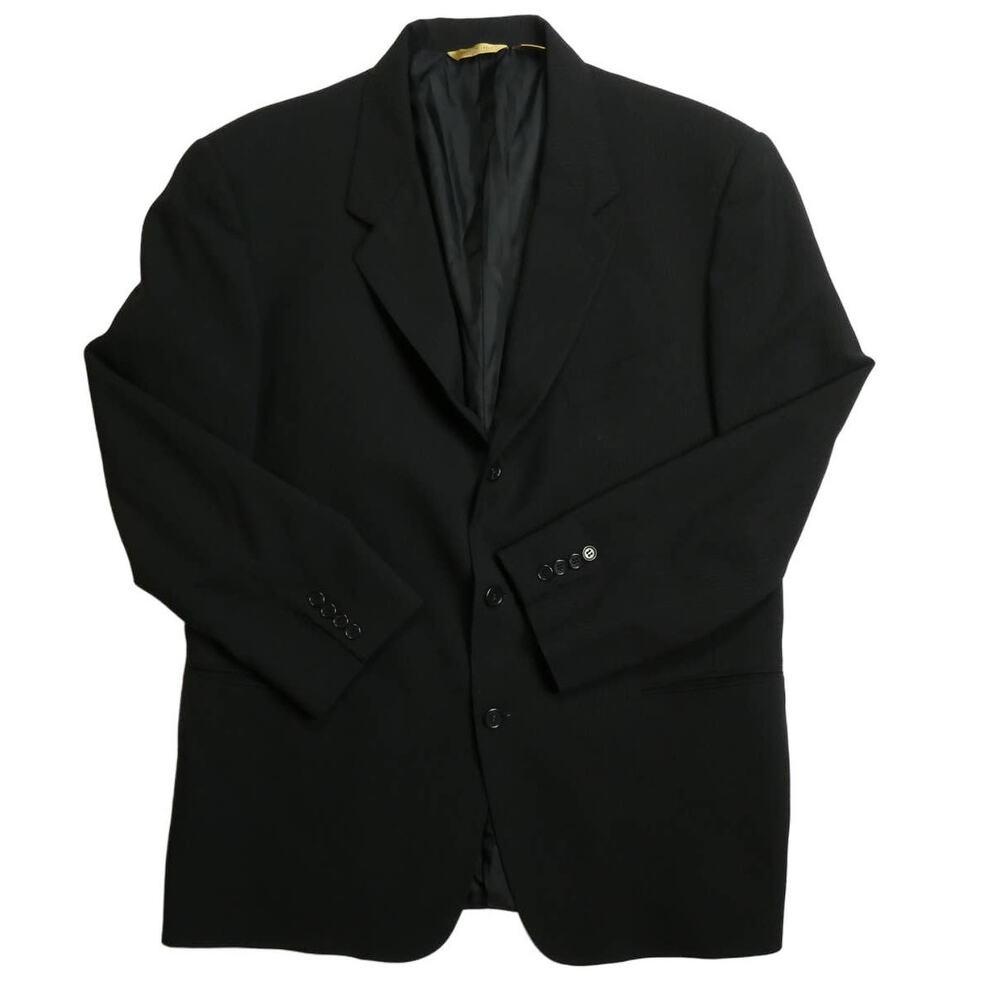 Donna Karan Signature Luxury Sport Coat, 46R, black, Made in Italy